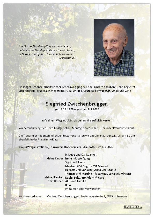 Siegfried Zwischenbrugger
